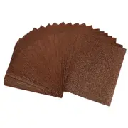 Brown Glitter EVA Foam Sheets 11 x 8 Inch 2mm Thick for Crafts DIY 24 Pcs