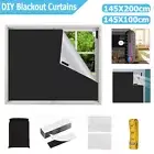 Blackout Curtains Blackout Blinds Portable Waterproof Window Shades DIY Curtains