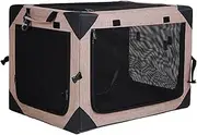 Collapsible and Safe Pet Crate for Most Canine Cats, Collapsible Travel Dog Crate with Durable Mesh Window, Suitable for Car Travel and Home Use