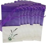 FOMIYES 10pcs Sachet Bag Empty Bag Sachet Packing Bags Clear Bag Dried Bags Empty Sachets Bag Golden Monstera Leaf Stems Sachets Pendants Candy Bags Gauze Cotton Car Purple
