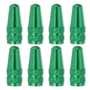 8pcs Bike Valve Caps Aluminum Bike Valves Stem Caps Dust Caps for MTB Road, Red