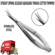 CURVED Spring Thread CutterTrimmer Squissors Sewing Embroidery Craft Scissors