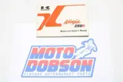 Kawasaki EX250E2 Ninja 99920-1363-01 OWNERS MANUAL