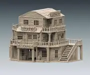 Black Scorpion Miniatures Town Saloon Inn Wild Old West Building Terrain Scenery