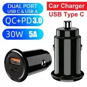 Dual USB C Dual Port Fast Charge USB Quick Car Charger 2 Port 3.0 Lighter Socket