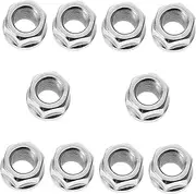 MUELODSIC 10pcs Tapered Chrome Lug Nut Kit Open End Acorn Bulges Durable Wheel Accessories Essential for Vehicle Modifications and Upgrades Fixation for Tires and Rims