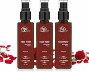 Herb Essential Hydrating Mist Steam Distilled Pure Rose Water, 100 ml (Pack of 3)