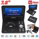 7.8" Portable DVD Player Foldable HD Large Swivel Screen CD VCD SD Card TV USB