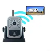 Wireless WIFI Backup Reversing Camera Magnetic Base Battery Powered Plug Play HD
