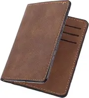 [ROMISBABA] Business Card Organizer: Minimalist Wallet Holder for Men Credit Card Case Small Vertical Cash Sleeve Wallet Travel Protector