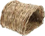 Mipcase Straw Rabbit Hutch Rabbit Hideaway Hamster Tunnel Bunny Tunnel Bunny House Guinea Pig Guinea Pig Houses Chinchilla Hut Woven Small Animal Hideout Reed Grass