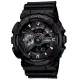 【CASIO 卡西歐】G-SHOCK 重型戰匠 百搭黑 雙顯限定錶款 GA-110-1B_51.2mm