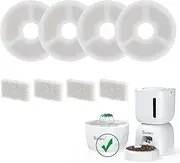 Sandpoy 4 Pack Replacement Filters & 4 Pack Pre-Filter Sponges Set for Sandpoy FW1 Automatic Cat Feeder and Water Dispenser