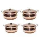Copper Soup Pot with Lid Kitchen Supply Composite Bottom Saucepan Hammered Hot
