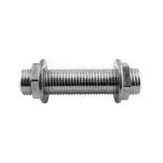Stainless Cooler Wall Shank Assembly - 4" Length - For DIY Jockey Box Kegerator