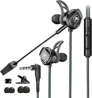 BlueFire 3.5mm Gaming Headphones with Noise-Cancelling Mic, Stereo Gaming Earbuds, Gaming Earphone with Volume Control for PC, Phone(Black)