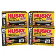 Husky 42 Gallon Heavy Duty Construction Garbage Clean-Up Trash Bags 200-Count
