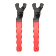 2pcs Adjustable Angle Grinder Wrench 10-40mm Range Lock Nut Pin Spanners Red