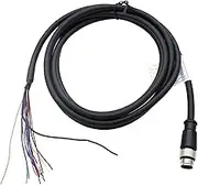 HangTon M12 17-pin A-Coded Male to Flying Lead Cable for Industrial Automation Camera Machine Vision Sensor Reader, Power Communication I/O Data 15m