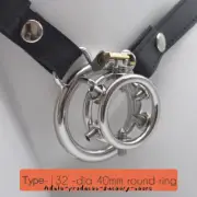 New Stainless Steel Bolted Male Chastity Device Spiked Cage Maniacal Double Ring