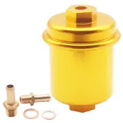 Car Inline Fuel Filter High Flow 100 Micron Cleanable Stainelss mesh Fit Honda (for: Honda)