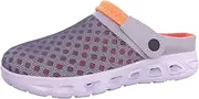 [ChayChax] Yooeen Mens Womens Mesh Sandals Garden Clog Shoes Breathable Summer Indoor Outdoor Slippers Lightweight Walking Beach Sports Sandals Grey Size: 11 M US Women / 9 M US Men