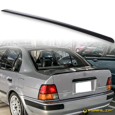Fyralip Y22 MatteBlack Trunk Lip Spoiler For Toyota Tercel Sedan 95-97 Unpainted