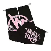 Unbrand Pants Minus-Two Hip -Hop Retro Men Pants, Summer Casual Straight Pants, Printed Loose Neutral Pants Black - pink S