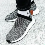 ADIDAS NMD CS2 PK UNISEX PULL-ON TRAINERS. BLACK/WHITE/HARVEST UK 3.5 EU 36 BNIB