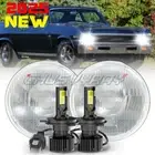 Pair Fit Chevrolet Nova 1969-1979 7''Round LED Headlights Sealed Hi-Lo Beam Lamp