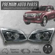 Head Light Lamp Front PAIR LH+RH suits Isuzu Dmax D-Max 2012-2017 [ PROJECTOR ] (for: Isuzu)