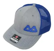MacArthur Co. Richardson 112 Trucker Snapback Hat gray blue