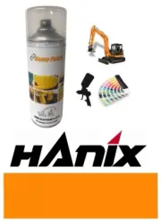 Hanix Orange Digger Excavator Paint High Endurance Enamel Paint 400ml Aerosol