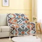 130x200cm Bohemian Woven Throw Blanket - Soft Decorative Sofa Cover with Tassels