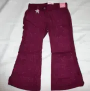 Gymboree WINTER PRINCESS Corduroy Pants Wine Color w/ Sparkle NWT 4