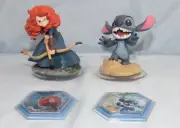 DISNEY INFINITY 2.0 Brave Stitch Character Figures Forest Siege Tropical Rescue