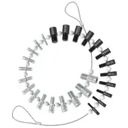 CKE Nut and Bolt Thread Checker Inch & Metric, 26 Male/Female Gauges Bolt Siz...