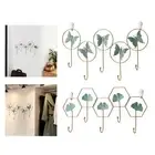 Coat Rack Wall Mount Key Holder Minimalist with 5 Hooks Coat