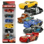 Metal Lightning Mcqueen Black Storm Jackson Cars Toys For Boys -Set Of 6