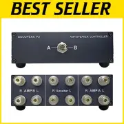 Versatile 2-in-1 Speaker Selector Switcher for Efficient Audio Management