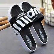 [XBCDX] Open Toe Slide Slippers Men's Pool Slide Beach & Pool Shoes Men's Sandals and Slippers Home Care Shoes Men Soft Sandals (Size : 42/43)