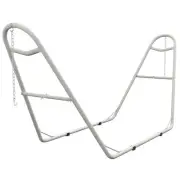 Outsunny 10 ft. Metal Hammock Stand in White