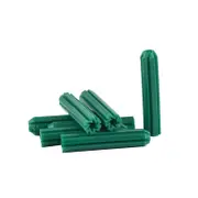 500pc Green Wall Plug – 7 x 35mm – Bag – Wallplug Star Fixing Anchor