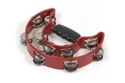 Alice Hand-Held Tambourine, Red - Metal Jingles