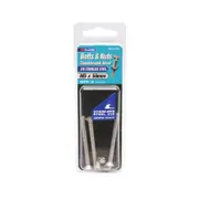 Zenith M5 x 50mm 316 Stainless Steel Countersunk Head Bolt And Nut - 3 Pack