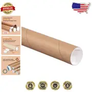Economical 24-Pack of 3" x 20" Kraft Mailing Tubes for Safe Document Storage