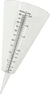 Yardwe Classic Rain Measuring Cup Design Accurate Rain Gauge Ground Stake for Outdoor Rain Measurement