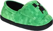 [Minecraft] Slippers for Kids, Slip-On Creeper Novelty Slipper Little Kid/Big Kid