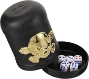 Vaguelly Dice Storage Case with Skull Professional Dice Cups for Games Ktv Family Gatherings Simple Practical