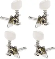 Frediuo 4pcs 2R2L Ukulele Tuning Pegs Tuners Machine Heads for Ukulele Guitar Parts
